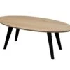 Table Basse Ovale Massif Et Laqué - 120L X 60P -Deco.fr Soldes Boutique table basse 13135495