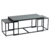 Tables Basses Gigognes Acier/Céramique Anthracite Mat - JANIE -Deco.fr Soldes Boutique table basse 13239751