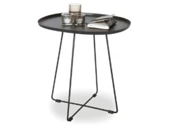 Otis - Table Basse En Métal Piètement Croisé - Couleur - Noir -Deco.fr Soldes Boutique table basse 13390221