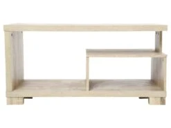 Table Basse Beige Avec Niches 80 X 40 X H 40 Cm -Deco.fr Soldes Boutique table basse 13466235