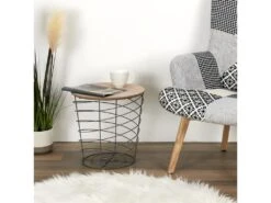 Table D'Appoint Design "Cyclone" 40cm Gris -Deco.fr Soldes Boutique table basse 13476863