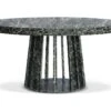 Table Ovale Extensible 300cm Eliza Effet Marbre Noir -Deco.fr Soldes Boutique table basse 13804653