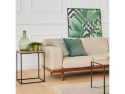 Table D'appoint De Salon Orinoco Noyer Noir 45x45x45 Cm -Deco.fr Soldes Boutique table basse 13987873