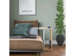 Table D'appoint De Salon Loira Moderne Chêne Blanc 44,5x29,6x63,2 Cm -Deco.fr Soldes Boutique table basse 13987899