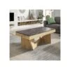 Table Basse Relevable Chêne Blond/Marbre Gris - POPLO 18 Table Basse Relevable Chêne Blond/Marbre Gris - POPLO -Deco.fr Soldes Boutique table basse 14341093