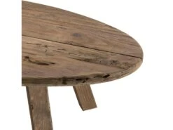 ANDRIAN - Table Basse Ovale Marron Bois Pin Recyclé -Deco.fr Soldes Boutique table basse 14654473
