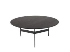 DALY - Table Basse Ronde Noire 78x78cm Piètement Métal -Deco.fr Soldes Boutique table basse 14654783