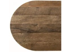 ALIDA - Table Basse Marron Ovale Teck Recyclé Pieds Métal -Deco.fr Soldes Boutique table basse 14655805