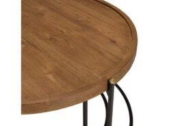 ALIDA - Set De 2 Tables Basses Ovale Et Ronde -Deco.fr Soldes Boutique table basse 14656023
