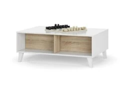 Table Basse Avec Plateau Partiellement Relevable L100 Cm - Zaiken Plus 11 Table Basse Avec Plateau Partiellement Relevable L100 Cm - Zaiken Plus -Deco.fr Soldes Boutique table basse 14661917