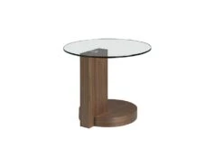 Table D'angle De Noyer Et Verre 2036 ANGEL CERDA -Deco.fr Soldes Boutique table basse 14721765