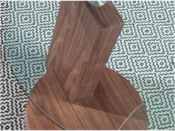 Table D'angle De Noyer Et Verre 2036 ANGEL CERDA -Deco.fr Soldes Boutique table basse 14721769