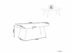 Table Basse Effet Marbre Blanc Et Noir BIDDLE -Deco.fr Soldes Boutique table basse 16703771