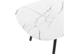 Table Basse Effet Marbre Blanc Et Noir BIDDLE -Deco.fr Soldes Boutique table basse 16703775