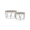 Duo Tables Basses Rondes Marbre/Métal - DALISHI -Deco.fr Soldes Boutique table basse 17626515