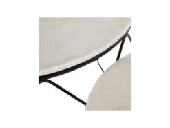 Duo Tables Basses Rondes Marbre/Métal - DALISHI -Deco.fr Soldes Boutique table basse 17626519