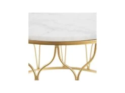 Tables Basses Gigognes Marbre Blanc/Doré - AMILI -Deco.fr Soldes Boutique table basse 17626977