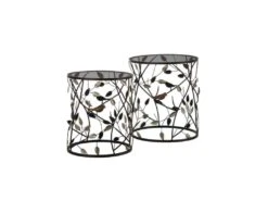Duo De Tables D'appoint Métal/Verre - OHIA