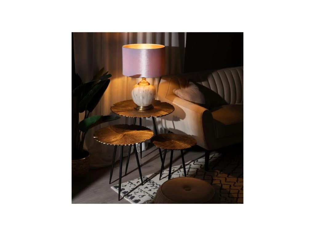 Table D'appoint Or/Noir - GINKO Taille L 2 Table D'appoint Or/Noir - GINKO Taille L – Image 2