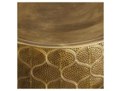 Duo De Tables D'appoint Ronde Doré Métal - ZOSTA -Deco.fr Soldes Boutique table basse 17628173