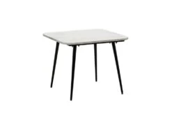 Table D'appoint Marbre Blanc/Métal Noir - PINOT