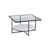 Table Basse Carrée Marbre/Verre/Blanc - DONNA -Deco.fr Soldes Boutique table basse 17636155