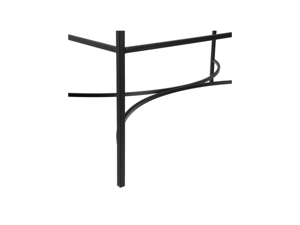 Table Basse Rectangulaire Verre/Métal Noir- EMILIO 6 Table Basse Rectangulaire Verre/Métal Noir- EMILIO – Image 6