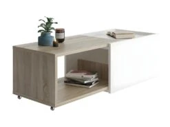 Table Basse Extensible Avec Caisson Coulissant L74-125 Cm - Slide -Deco.fr Soldes Boutique table basse 17728237