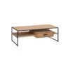 Table Basse 1 Tiroir Bois/Métal - KIPSE -Deco.fr Soldes Boutique table basse 17786701
