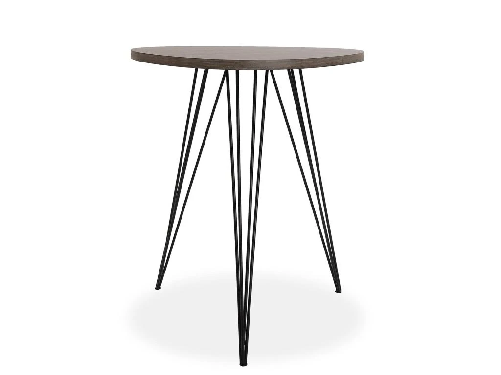 Table D'appoint Seatle, 60 X 50 X 50 Cm, Bois Et Métal, Marron Et Noir 3 Table D'appoint Seatle, 60 X 50 X 50 Cm, Bois Et Métal, Marron Et Noir – Image 3