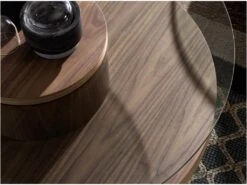 Table Basse En Verre De Noyer 2052 ANGEL CERDA -Deco.fr Soldes Boutique table basse 18428159