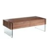 Table Basse En Bois De Noyer Et Verre 2050 ANGEL CERDA -Deco.fr Soldes Boutique table basse 18428393