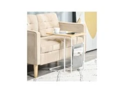 Table Basse D'appoint BEA Blanche Et Bois -Deco.fr Soldes Boutique table basse 19185977