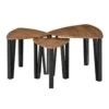 Lot De 3 Tables Basses Gigogne MOWGLI Bois De Noyer -Deco.fr Soldes Boutique table basse 19185989