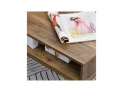 Table Basse Rectangle CAMEL Marron 16 Table Basse Rectangle CAMEL Marron -Deco.fr Soldes Boutique table basse 19186231