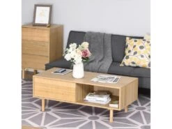 Table Basse Design ROBBIE Urban Craft Bois Clair -Deco.fr Soldes Boutique table basse 19186311