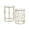 Lot De 2 Tables Gigognes GATSBY Dorées 11 Lot De 2 Tables Gigognes GATSBY Dorées -Deco.fr Soldes Boutique table basse 19186331