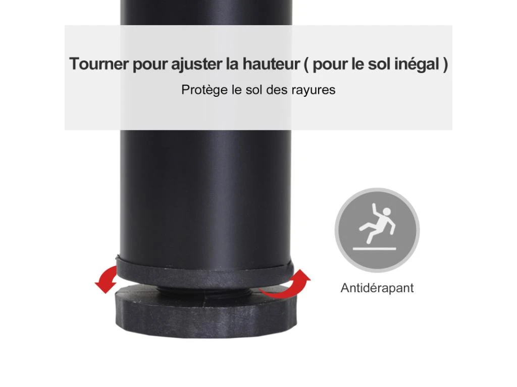 Table à Manger 4 Personnes PAULO Noire 5 Table à Manger 4 Personnes PAULO Noire – Image 5