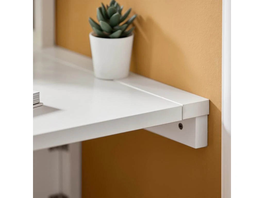 Table Murale Rabattable En Bois, Table De Cuisine, Table Enfant, L60×P40cm -Blanc, FWT03-W 9 Table Murale Rabattable En Bois, Table De Cuisine, Table Enfant, L60×P40cm -Blanc, FWT03-W – Image 9