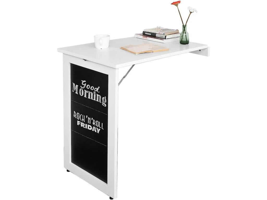 Table Pliable Murale Bureau Avec Mémo Board Table Murale Pliable Bureau Rabattable, FWT20-W 1 Table Pliable Murale Bureau Avec Mémo Board Table Murale Pliable Bureau Rabattable, FWT20-W
