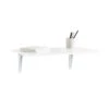 Table Murale Rabattable En Bois Table De Cuisine Table Enfant Bureau L60×P40cm Blanc, FWT21-W