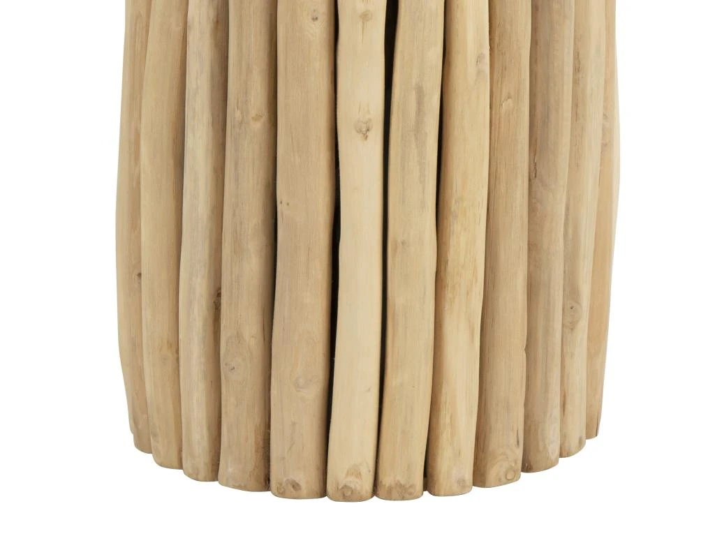 Table D'appoint En Teck - Coloris : Naturel - LUTIANA 9 Table D'appoint En Teck - Coloris : Naturel - LUTIANA – Image 9
