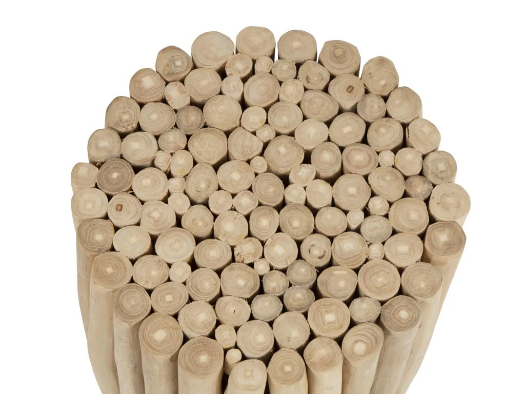 Table D'appoint En Teck - Coloris : Naturel - LUTIANA 8 Table D'appoint En Teck - Coloris : Naturel - LUTIANA – Image 8