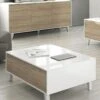 Table Basse Relevable Blanc Brillant/ChĂȘne Clair - STOCKTON - L 100 X L 68 X H 41 Cm 7 Table Basse Relevable Blanc Brillant/ChĂȘne Clair - STOCKTON - L 100 X L 68 X H 41 Cm -Deco.fr Soldes Boutique table basse 19724109