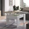 Table Basse Relevable Blanc/ChĂȘne Clair - IRVINE - L 100 X L 50 X H 45/56 Cm 6 Table Basse Relevable Blanc/ChĂȘne Clair - IRVINE - L 100 X L 50 X H 45/56 Cm -Deco.fr Soldes Boutique table basse 19724139