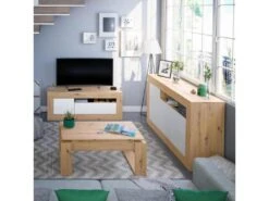 Table Basse Relevable Chêne - TOZA - L 105 X L 55x H 45 Cm