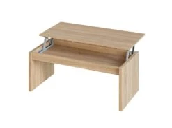 Table Basse Relevable Chêne - CELESTE - L 102 X L 50 X H 43 Cm -Deco.fr Soldes Boutique table basse 19724505