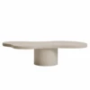 Table Basse Du Microciment En Couleur Blanc 120 Cm -Deco.fr Soldes Boutique table basse 19893569