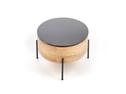 Table Basse Design 120 Cm X 60 Cm X 37 Cm - Chêne Doré/Or -Deco.fr Soldes Boutique table basse 19911231