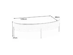 Table Basse Design 120 Cm X 60 Cm X 37 Cm - Chêne Doré/Or -Deco.fr Soldes Boutique table basse 19911233